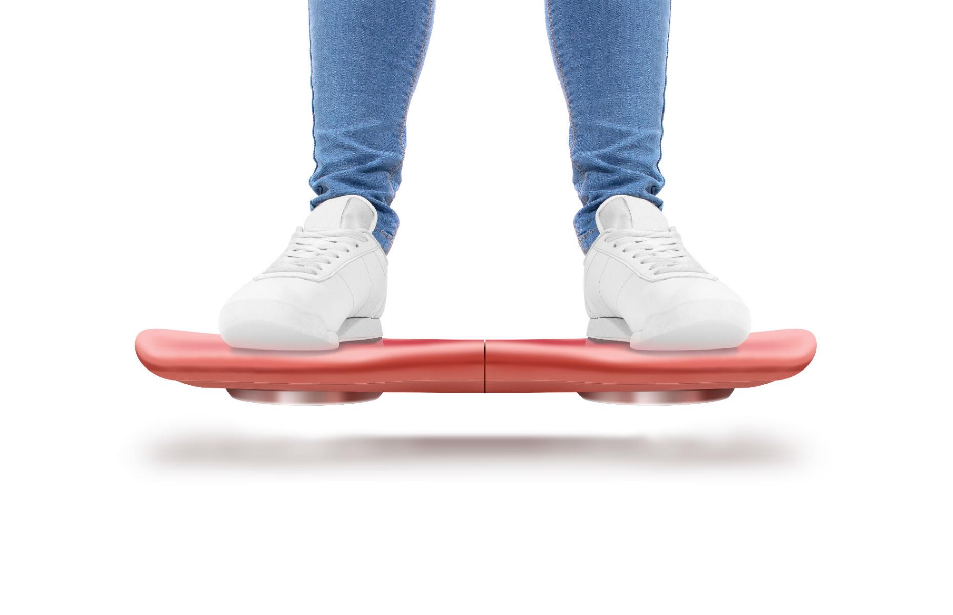 A levitating hover scooter